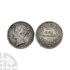 English Milled Coins - Victoria - 1860 - AR Shilling