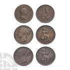 English Milled Coins - George III and Victoria - AE Farthing Group [3]