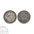 English Milled Coins - William IV - 1834 - AR Shilling