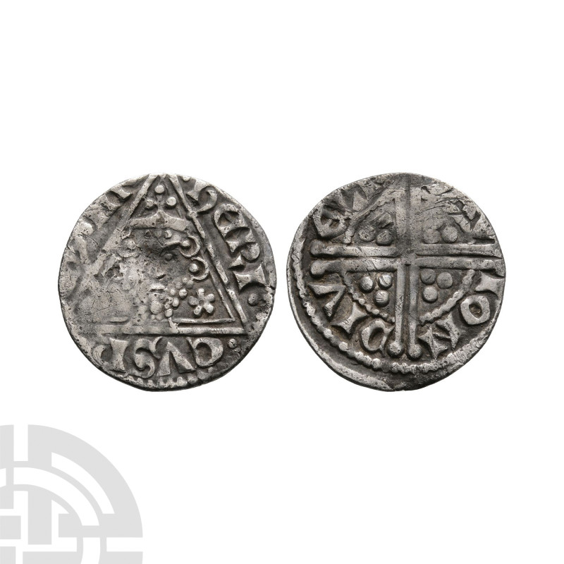 British Medieval Coins - Ireland - Henry III - Dublin / Davi - Long Cross AR Pen...