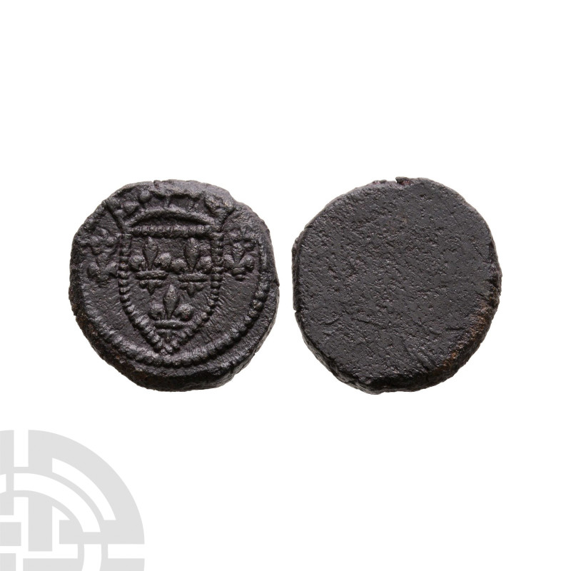 Coin Weights - France - Ecu d'Or - Uniface Coin Weight
15th century A.D. Round ...