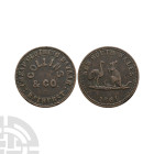 World Tokens - Australia - Collins - 1864 - Token Penny