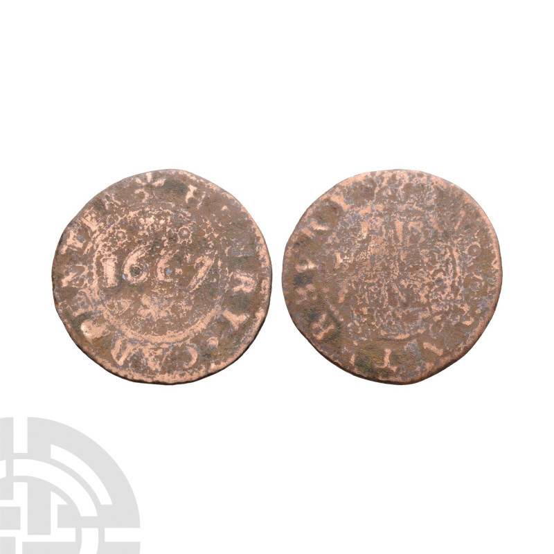 English Tokens - 17th Century - Carpenter / Canterbury - Token Halfpenny
Dated ...