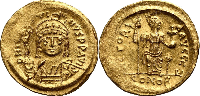 Byzantine Empire, Justin II 565-578, Solidus, Constantinople Gold 4,45 g, 21&nbs...