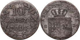 Powstanie Listopadowe, 10 groszy 1831 KG, Warszawa