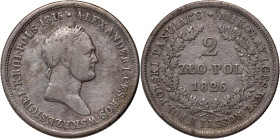 Królestwo Kongresowe, Aleksander I, 2 złote 1826 IB, Warszawa