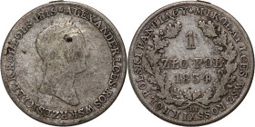 Królestwo Kongresowe, Mikołaj I, 1 złoty 1834 IP, Warszawa