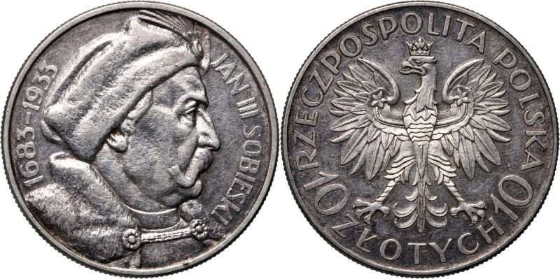 II RP, 10 złotych 1933, Warszawa, Jan III Sobieski Reference: Parchimowicz 121
...