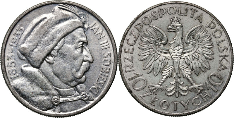 II RP, 10 złotych 1933, Warszawa, Jan III Sobieski Reference: Parchimowicz 121
...