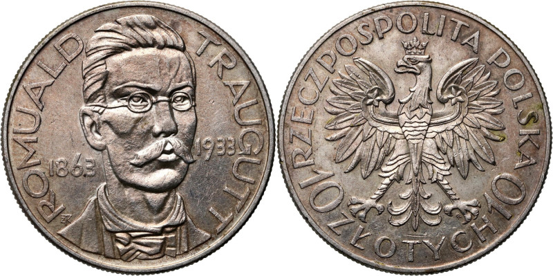 II RP, 10 złotych 1933, Warszawa, Romuald Traugutt Reference: Parchimowicz 122
...