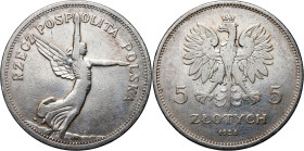 II RP, 5 złotych 1928, Nike