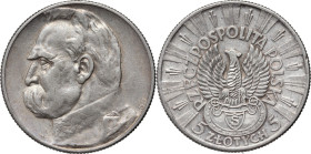 II RP, 5 złotych 1934, Warszawa, Józef Piłsudski, Orzeł Strzelecki