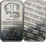 Stany Zjednoczone Ameryki, Northwest Territorial Mint, uncja Ag999, sztabka