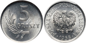 PRL, 5 groszy 1958