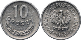 PRL, 10 groszy 1962
