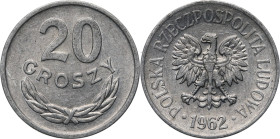PRL, 20 groszy 1962