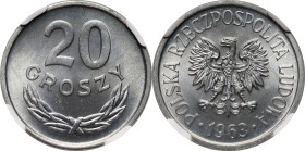 PRL, 20 groszy 1963