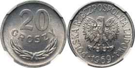 PRL, 20 groszy 1969