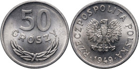 PRL, 50 groszy 1949, aluminium