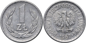 PRL, 1 złoty 1967
