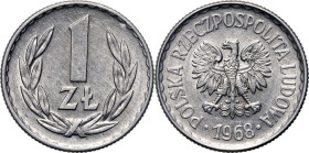 PRL, 1 złoty 1968