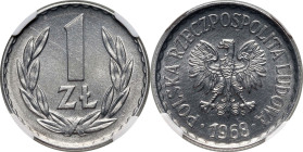 PRL, 1 złoty 1968 - rzadki rocznik w pięknym stanie