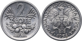 PRL, 2 złote 1958, Jagody
