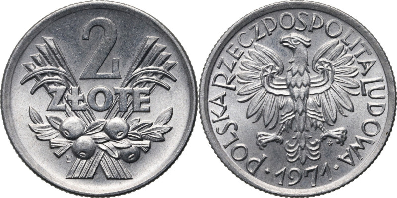 PRL, 2 złote 1971, Jagody Piękne.
Reference: Parchimowicz 216e
Grade: UNC 

...