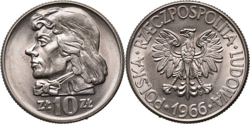 PRL, 10 złotych 1966, Tadeusz Kościuszko Bardzo ładnie zachowane. Reference: Par...