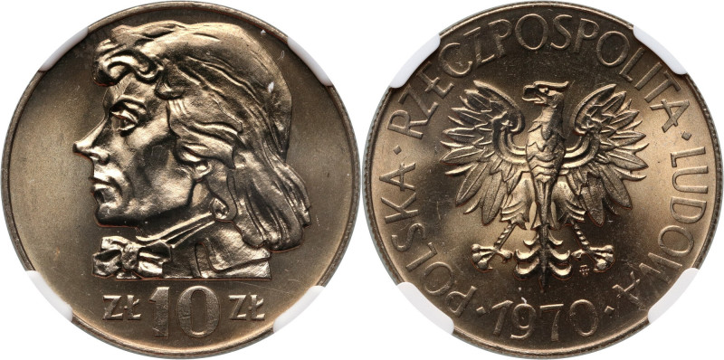 PRL, 10 złotych 1970, Tadeusz Kościuszko Doskonale zachowany egzemplarz
Referen...