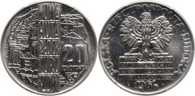 PRL, 20 złotych 1964, Nowa Huta, PRÓBA, nikiel MAX