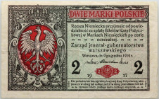 Generalne Gubernatorstwo, 2 marki polskie 9.12.1916, jenerał, seria A