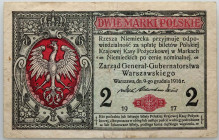 Generalne Gubernatorstwo, 2 marki polskie 9.12.1916, Generał, seria B