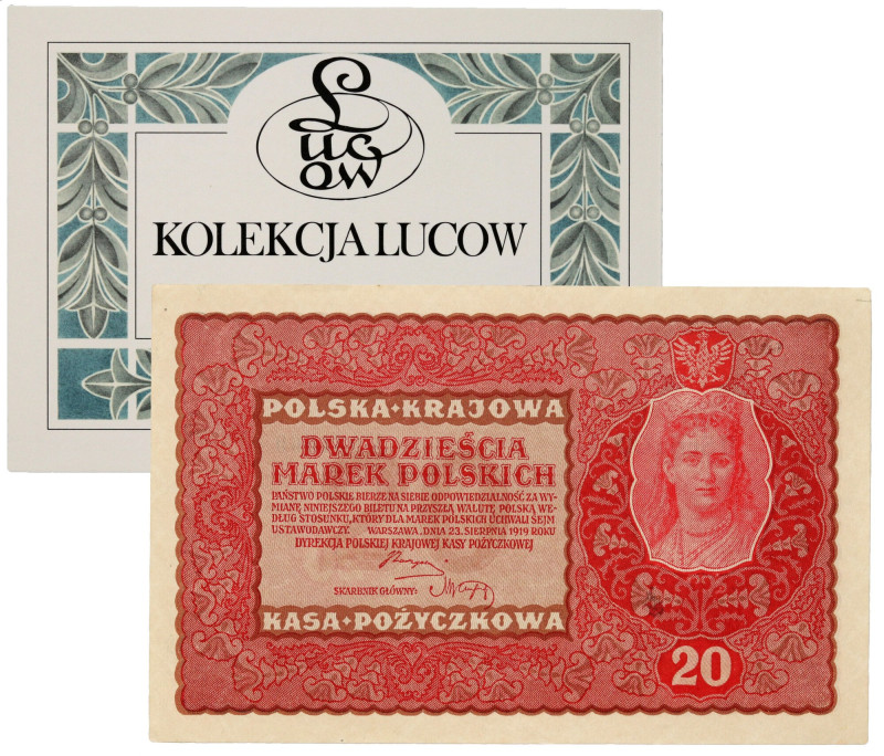II RP, 5 marek polskich 23.08.1919, seria II-CD, kolekcja Lucow Numer 931660. Zł...
