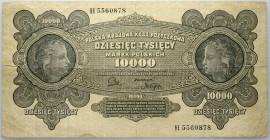II RP, 10000 marek polskich 11.03.2022, seria H