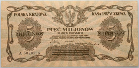 II RP, 5000000 marek polskich 20.11.1923, seria A