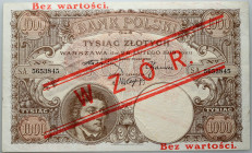 II RP, 1000 złotych 28.02.1919, seria S.A. WZÓR