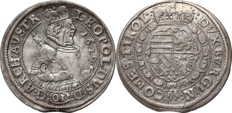 Austria, Archduke Leopold V, 10 (01) Kreuzer 1629, Hall Error in nominal value, ...