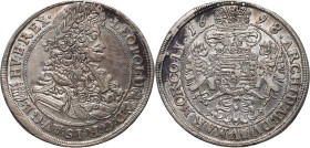Austria, Leopold I, 1/2 Taler 1698 KB, Kremnitz