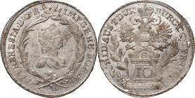 Austria, Maria Theresa, 10 Kreuzer 1765 G, Günzburg