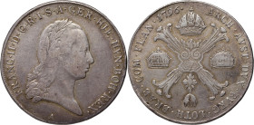 Austria, Netherlands, Austria, the Netherlands, Franciszek II, 1 Kronenthaler 1796 A, Vienna II, 1 Kronenthaler 1796 A, Vienna