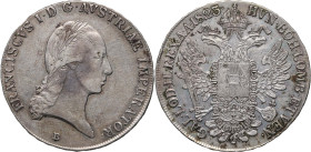 Austria, Franz I, Thaler 1823 B, Kremnitz