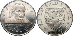 Czechoslovakia, 100 Koruna 1972, Andrej Sládkovič, PROOF