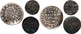 Denmark, set of 3 coins, 1620-1675