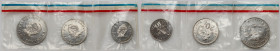 France, Nouvelle-Calédonie, set 3 coins 1967, Essai, PATTERNS