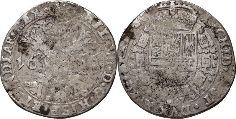 Spanish Netherlands, Philip IV, Patagon 1656, Antwerp. Silver 23,81 g.
Srebro 2...