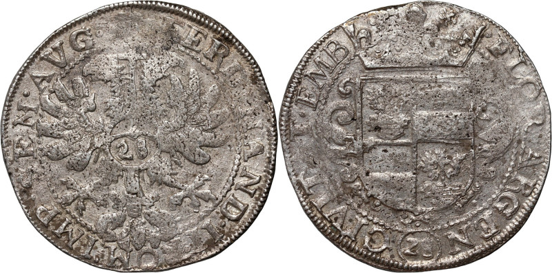 Germany, Emden, Ferdinand II 1624-1637, 28 Stuber ND Silver 19,91 g. Tace of mou...