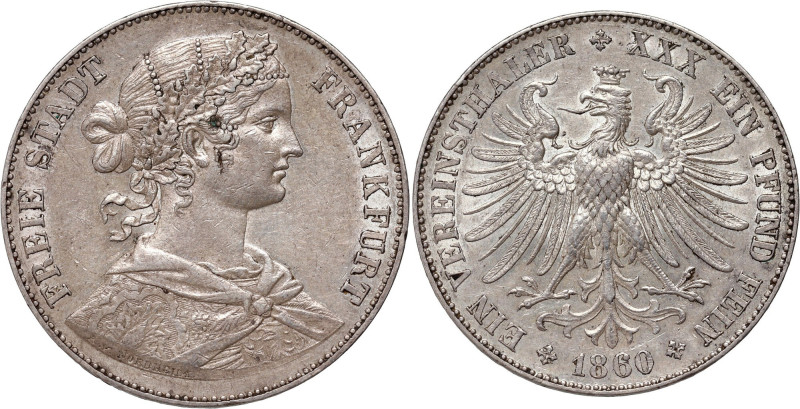 Germany, Frankfurt, Thaler 1860 Silver 18,52 g.
Srebro 18,52 g. Reference: KM #...