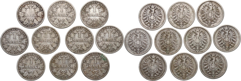 Germany, set of 10 x 1 Mark 1875 A, Berlin 
Grade: VF 

Germany