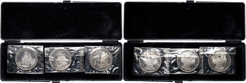 Russia, lot of 3 medals, 300 years of the Russian fleet CuNi. Lot of 3 medals in...